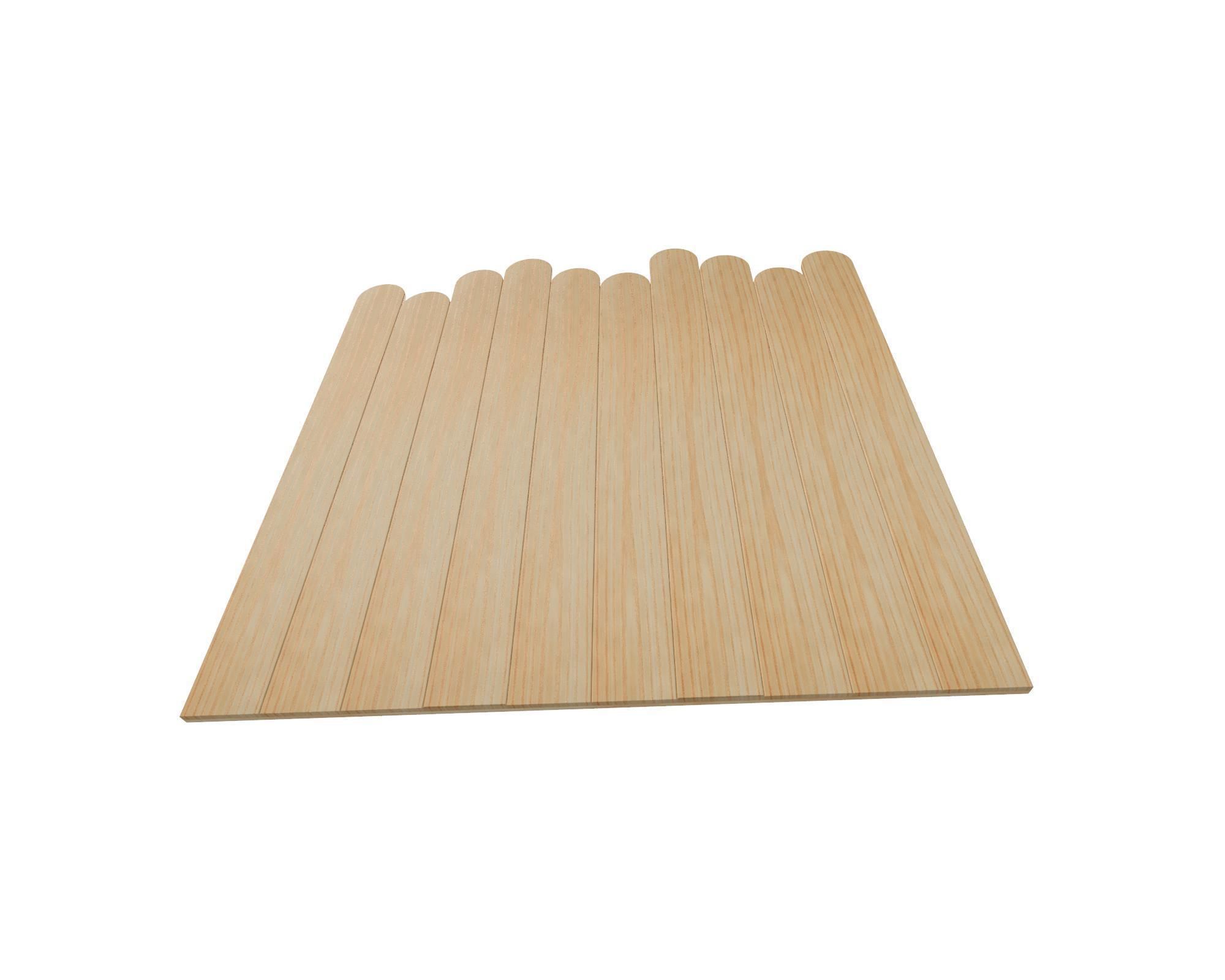 Wooden fence 3D model_3