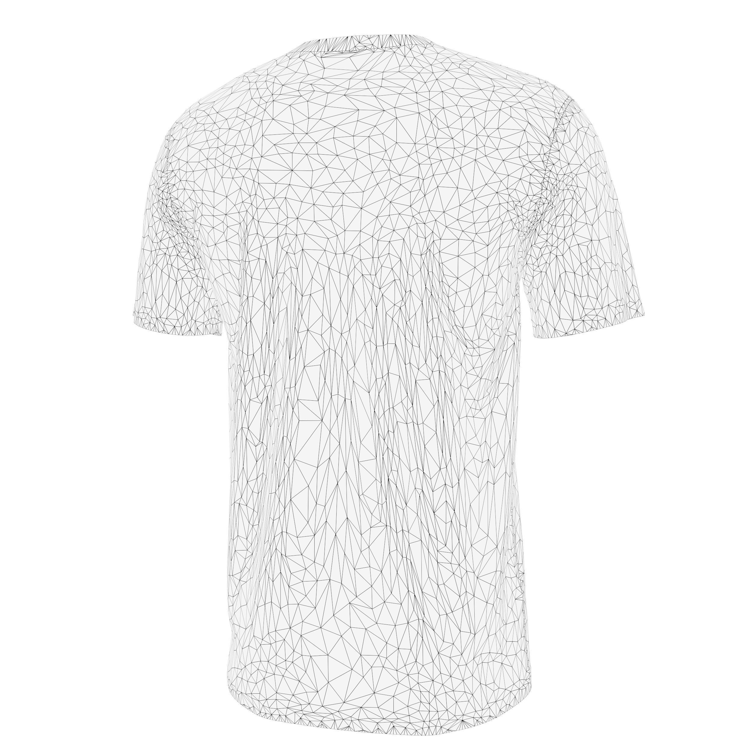 Men Tie-Dye Tee Low-poly 3D model_12