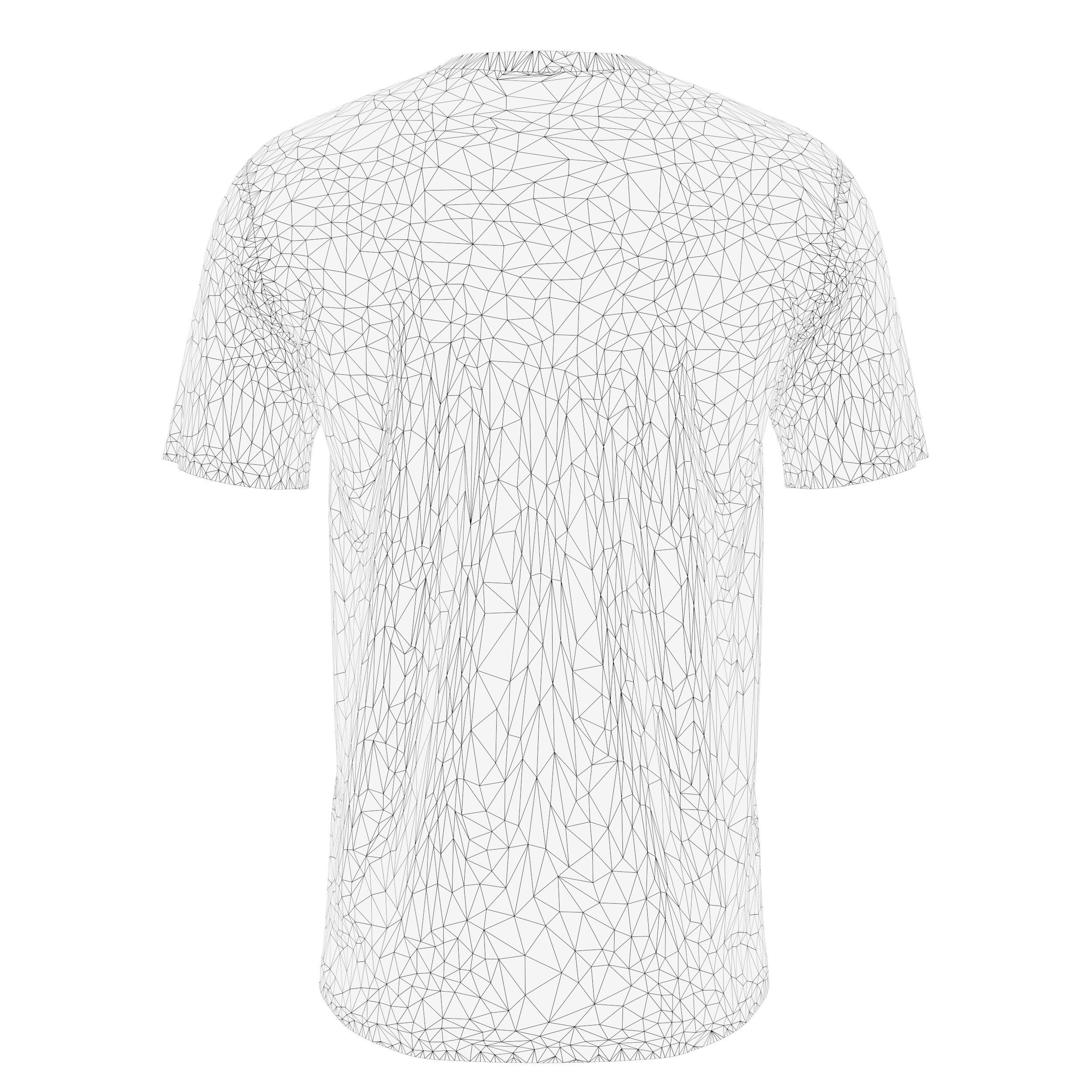 Men Tie-Dye Tee Low-poly 3D model_11