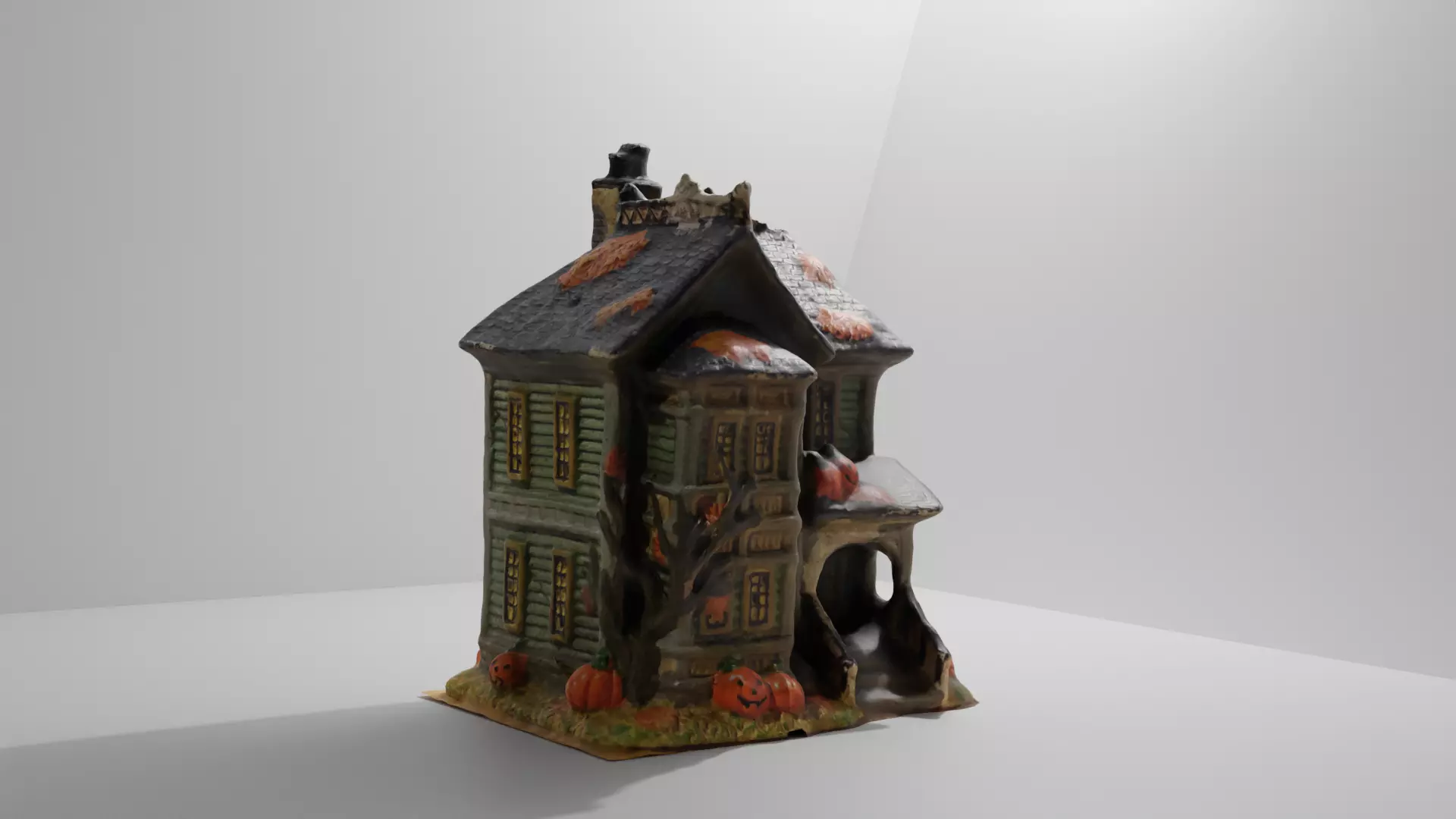 Halloween House 2 Low-poly 3D model_0