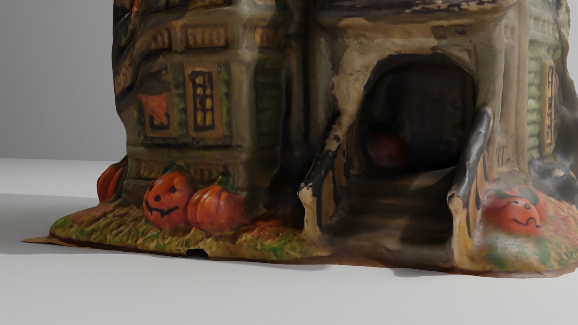 Halloween House 2 Low-poly 3D model_4