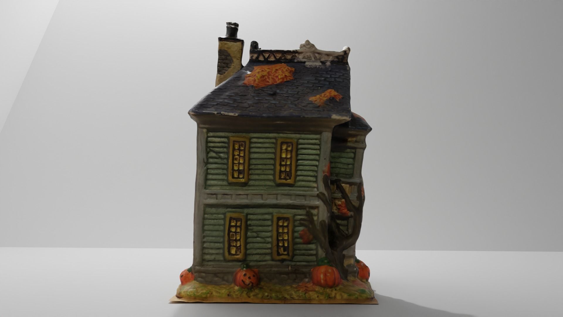 Halloween House 2 Low-poly 3D model_2