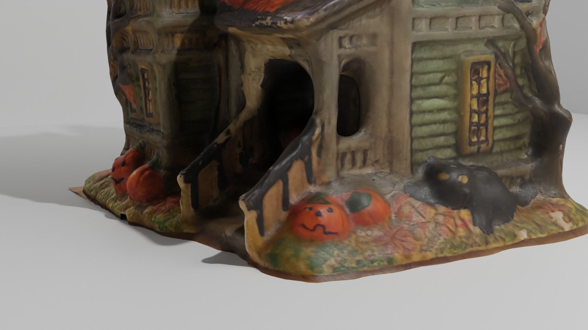 Halloween House 2 Low-poly 3D model_5