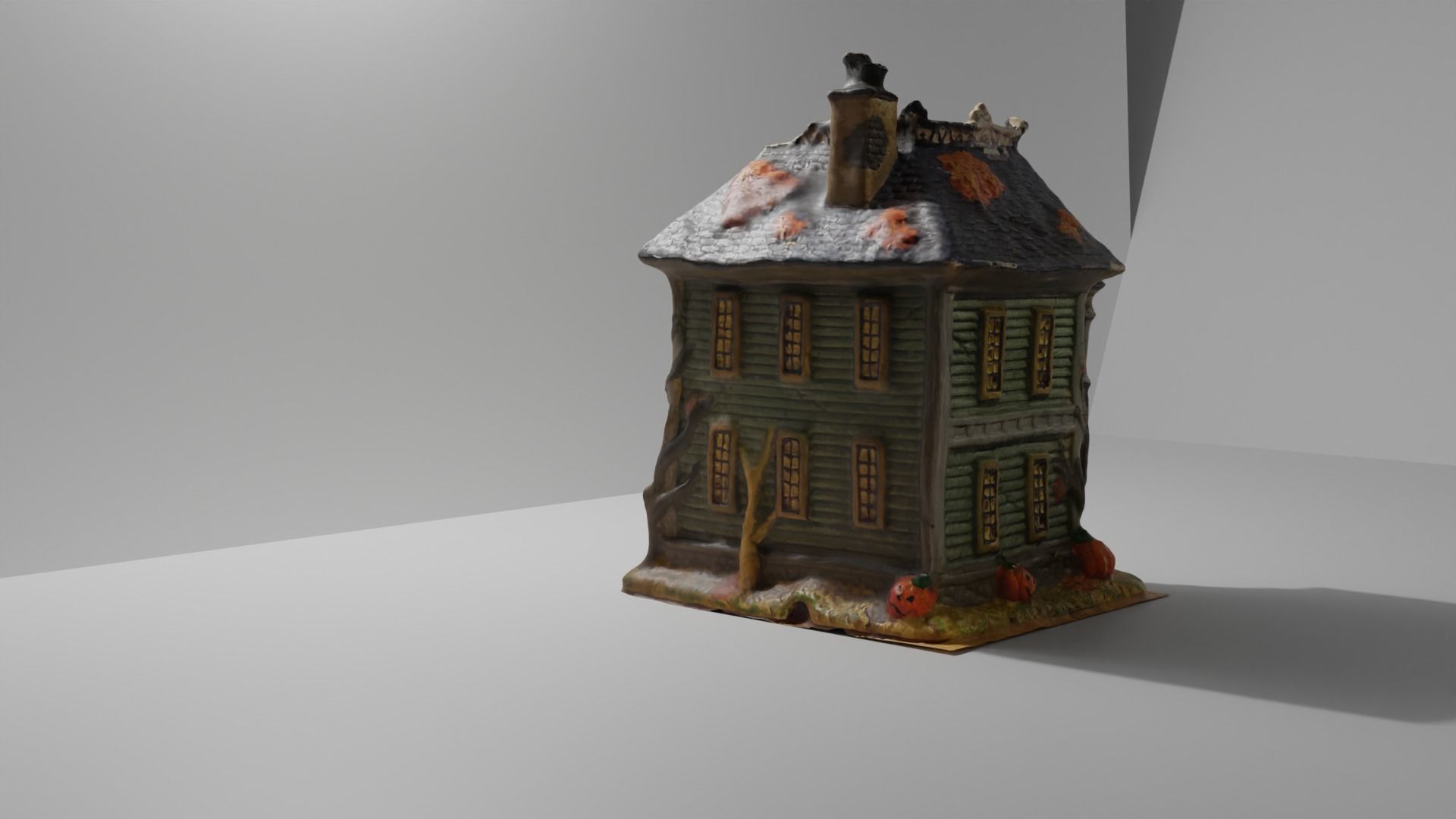 Halloween House 2 Low-poly 3D model_3