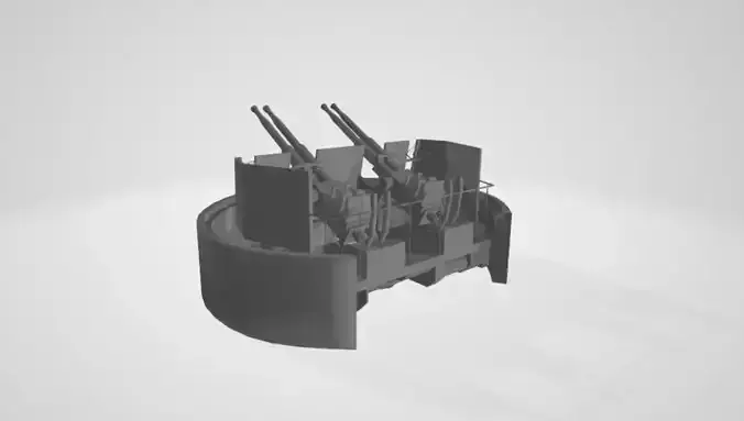 US AMERICAN BOFORS WW2 WITH SHIELD