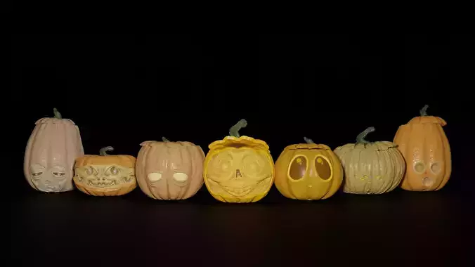 Strange pumpkins containers