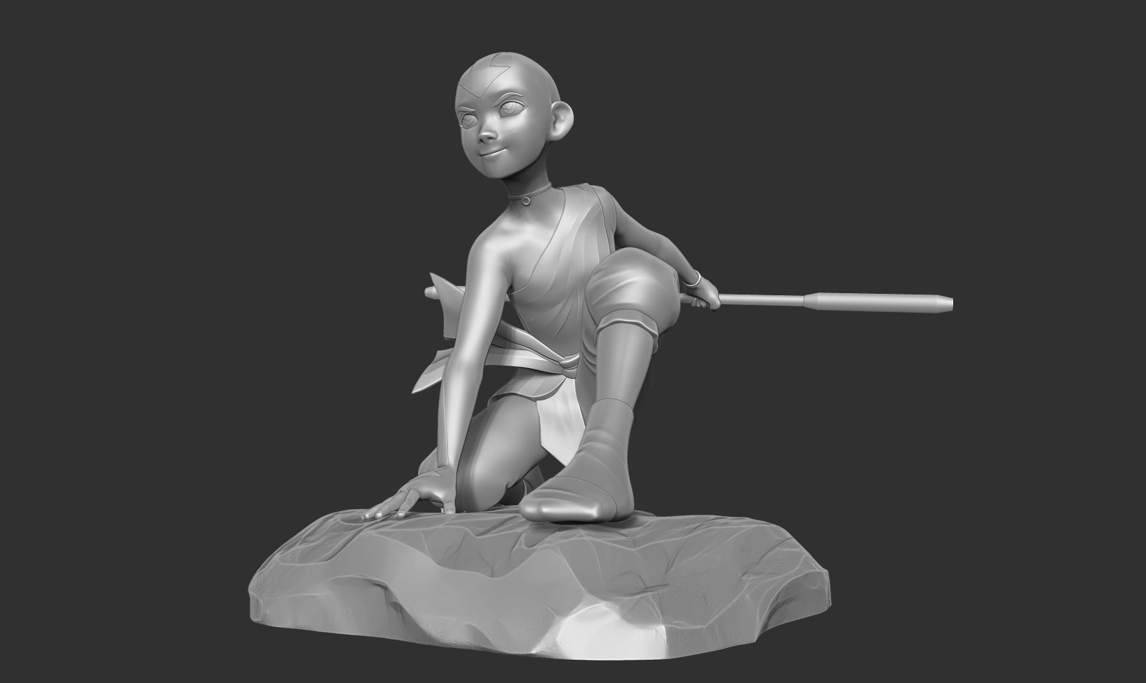 Aang - Avatar Fanart 3D print model_16