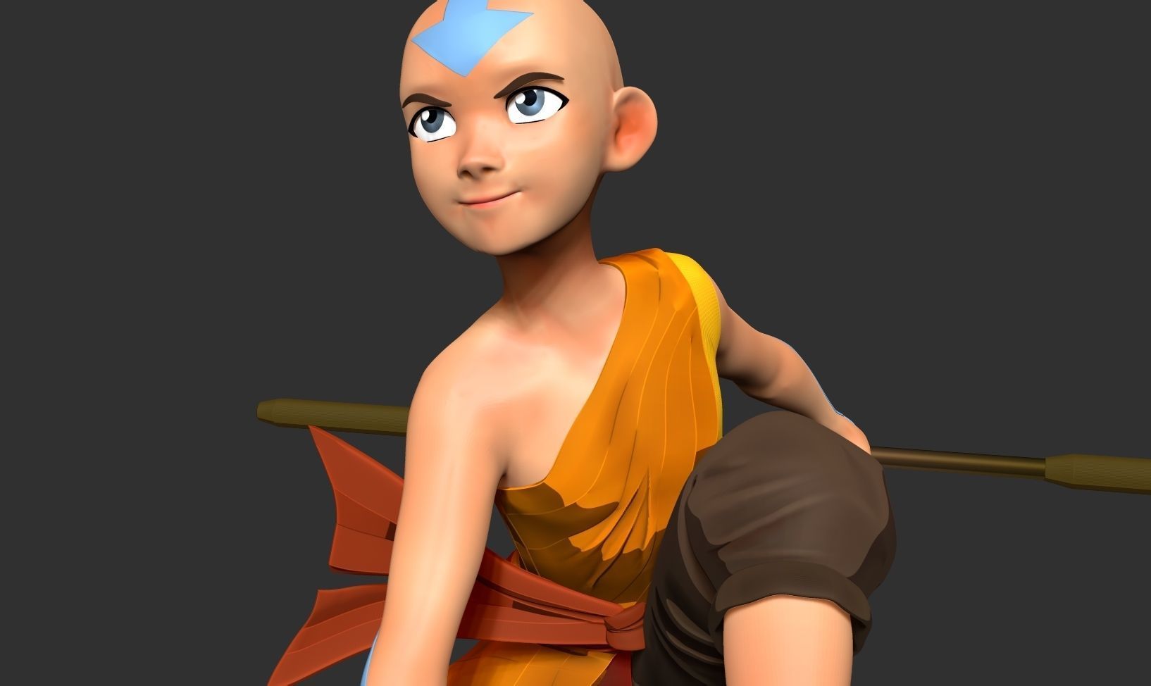 Aang - Avatar Fanart 3D print model_3