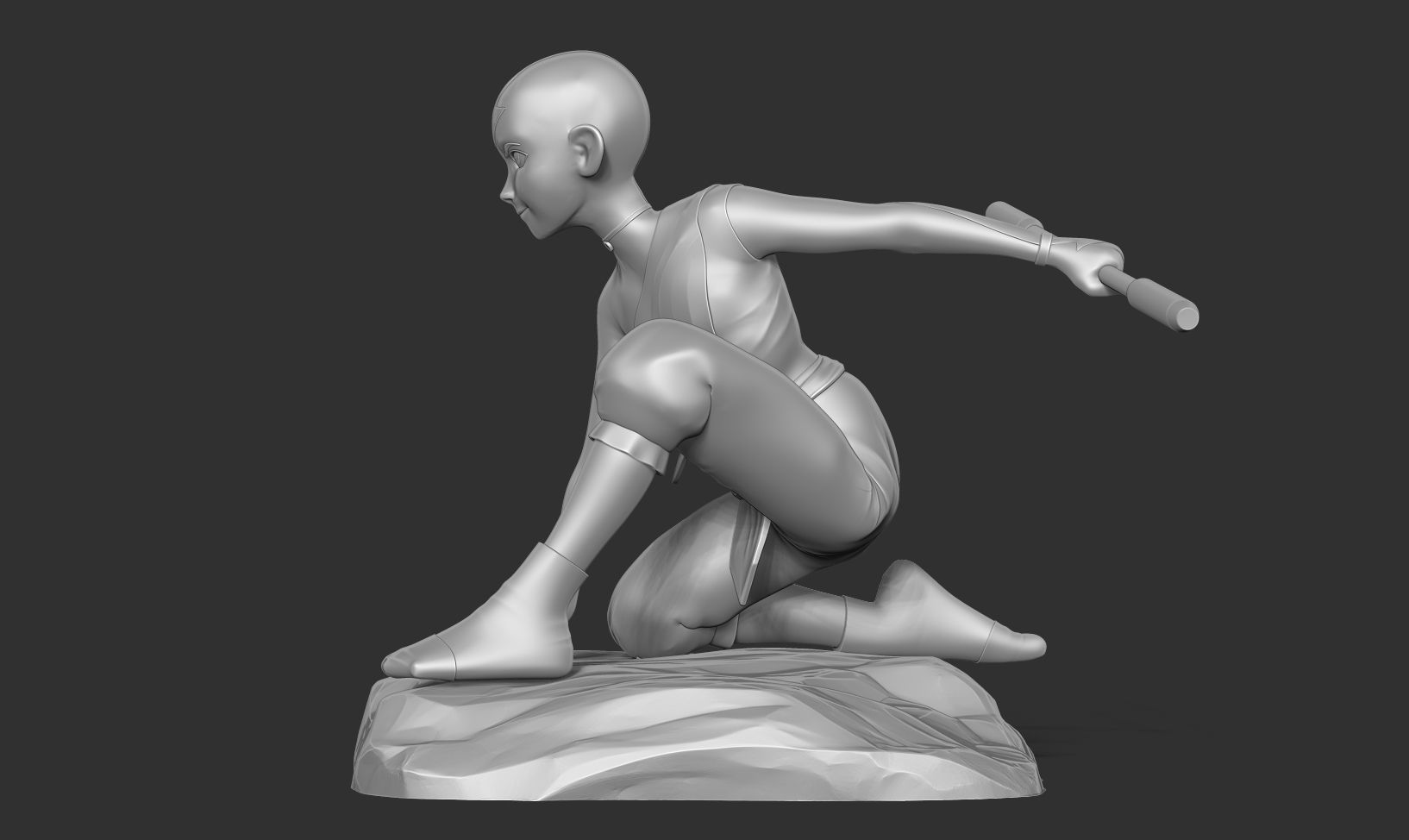 Aang - Avatar Fanart 3D print model_10