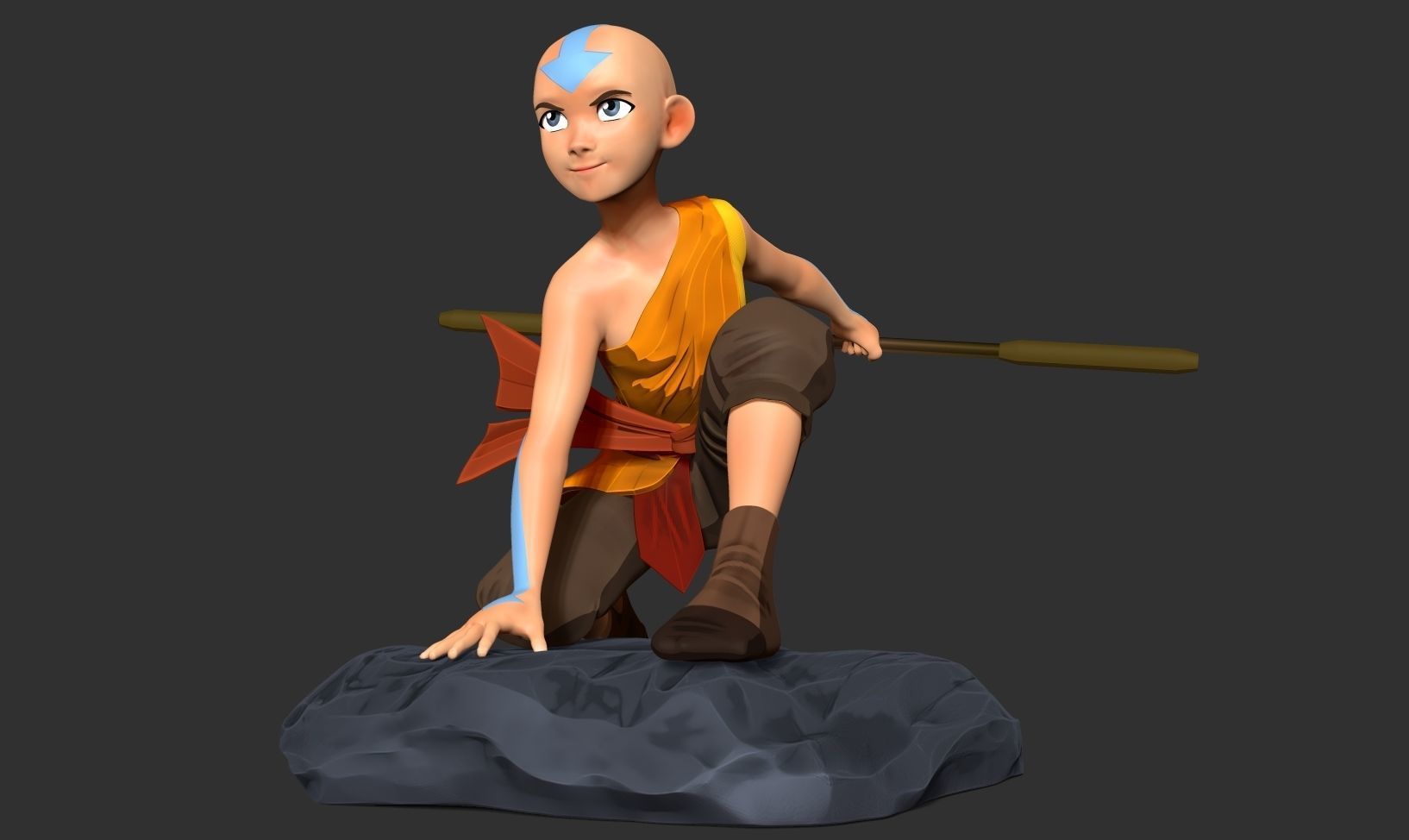 Aang - Avatar Fanart 3D print model_15