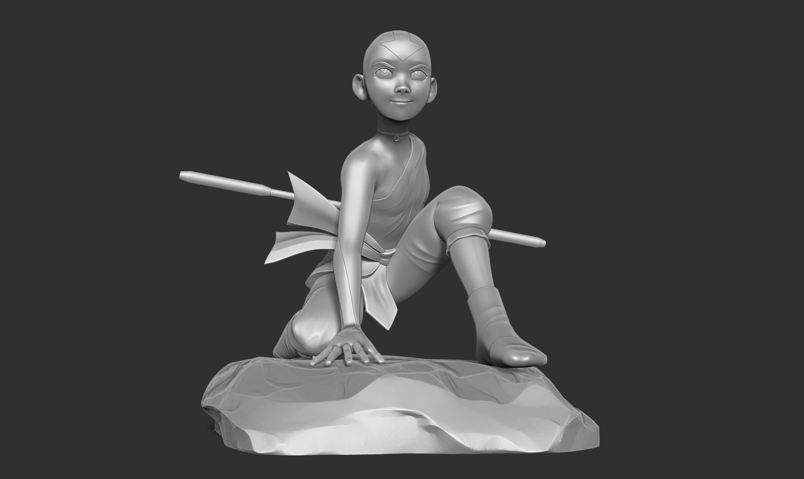 Aang - Avatar Fanart 3D print model_14