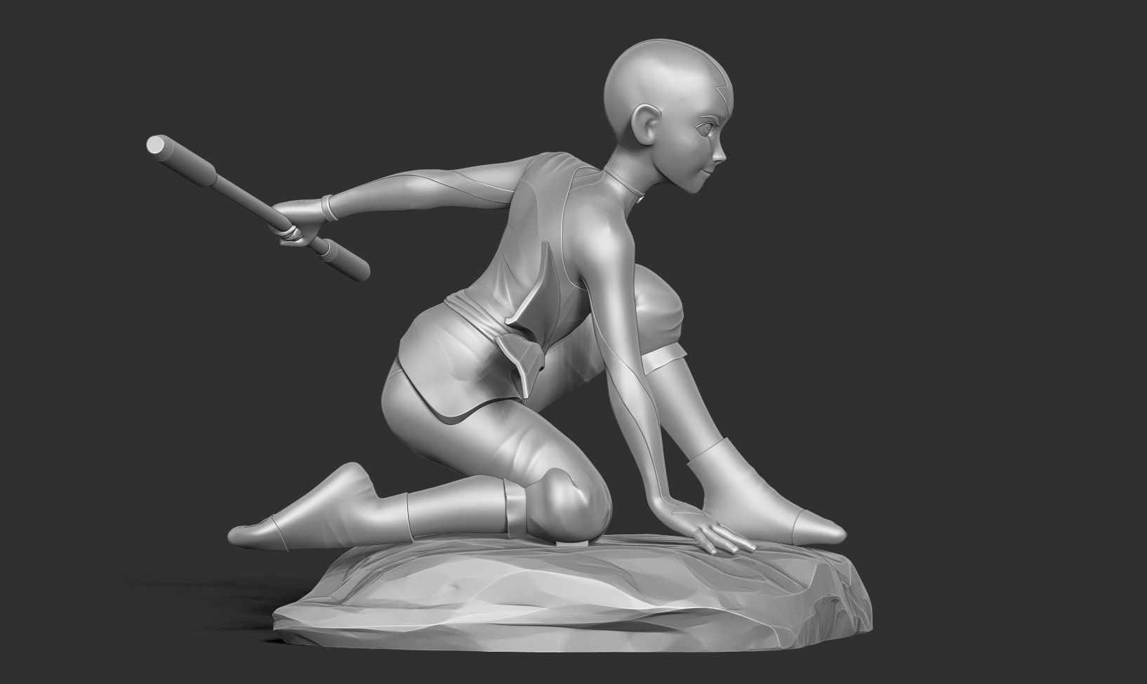 Aang - Avatar Fanart 3D print model_12