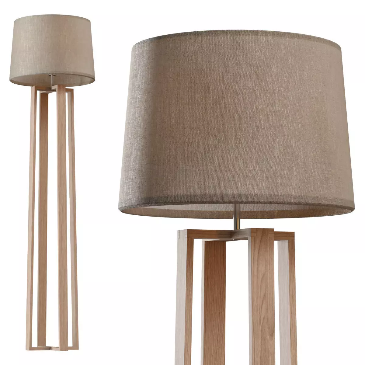 Freya Nubi FR5134-FL-01-BG floor lamp 3D model_0