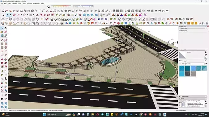 Asphalt Road Section Free 3d Model