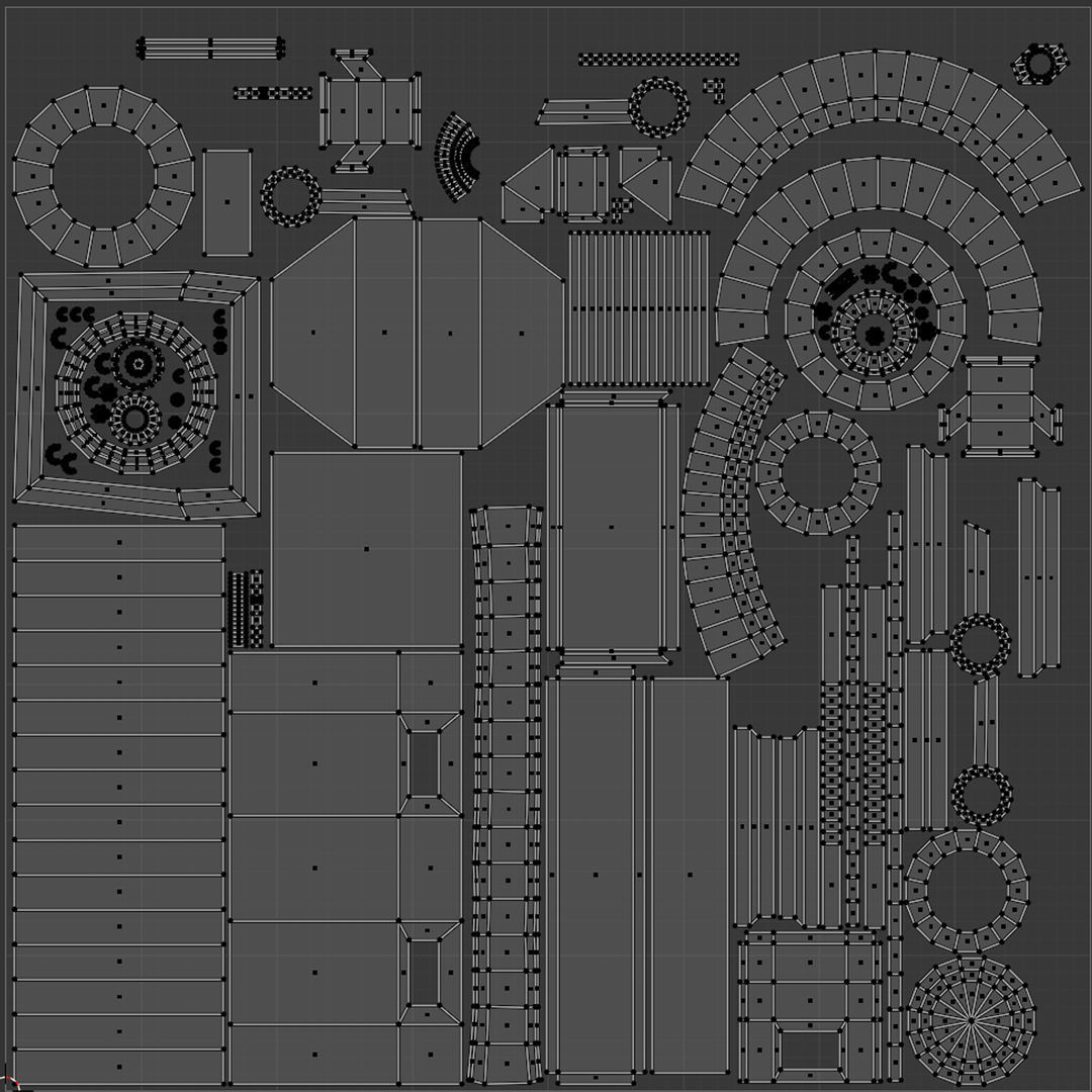 SciFi Barrels Props 3D model_9