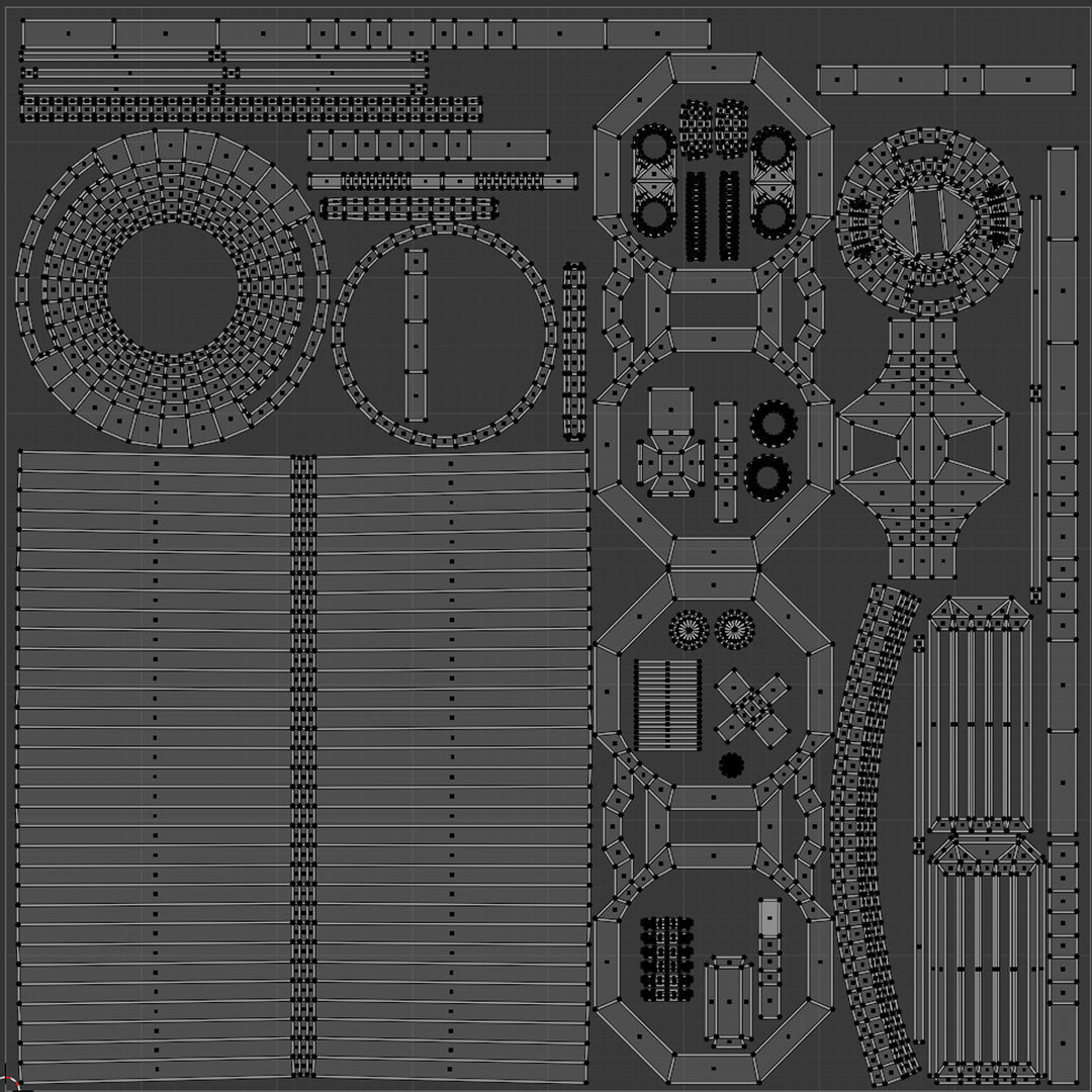 SciFi Barrels Props 3D model_8