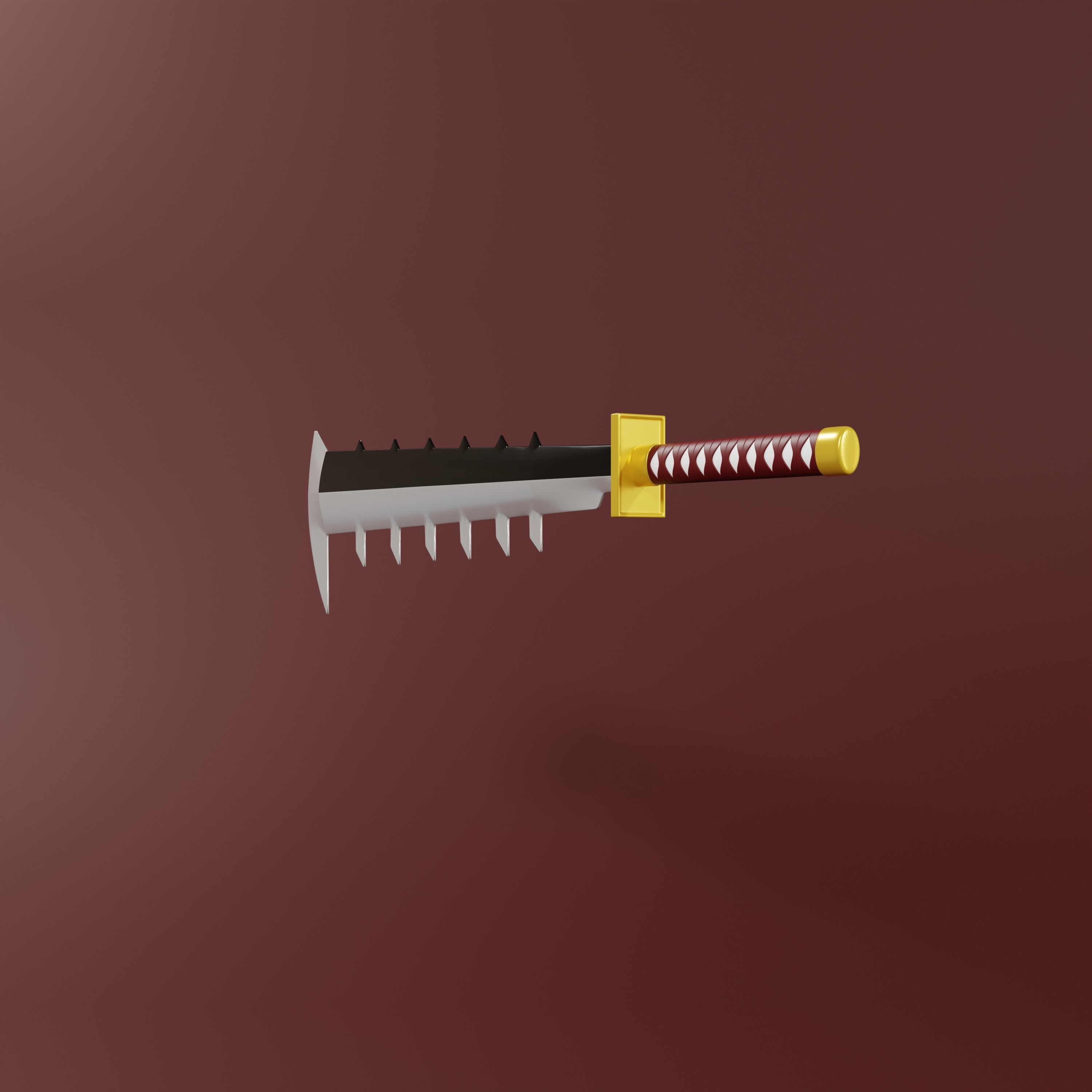 Bleach - Abari renji Sword shikai  Zabbimaru 3D print model_4