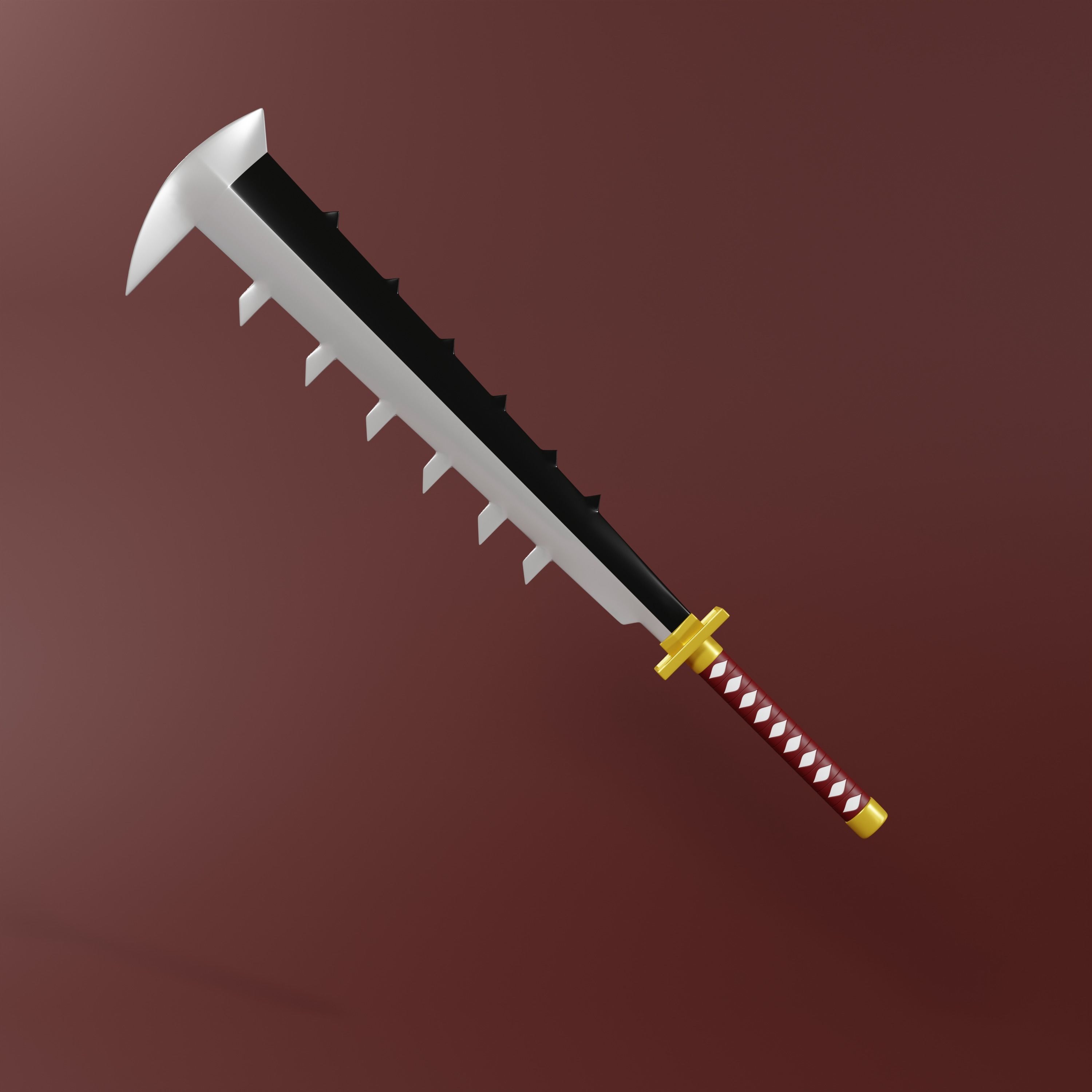 Bleach - Abari renji Sword shikai  Zabbimaru 3D print model_1