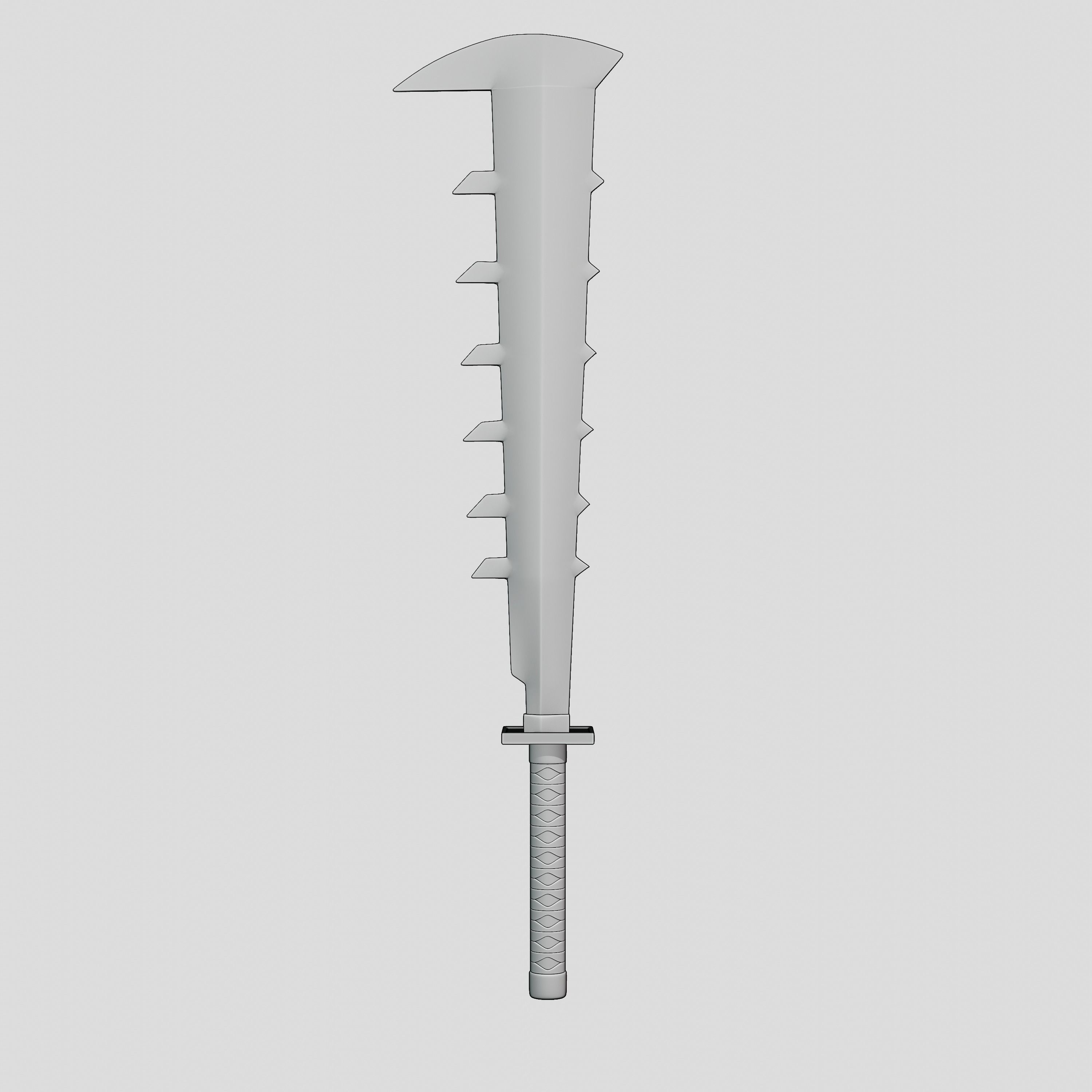 Bleach - Abari renji Sword shikai  Zabbimaru 3D print model_5