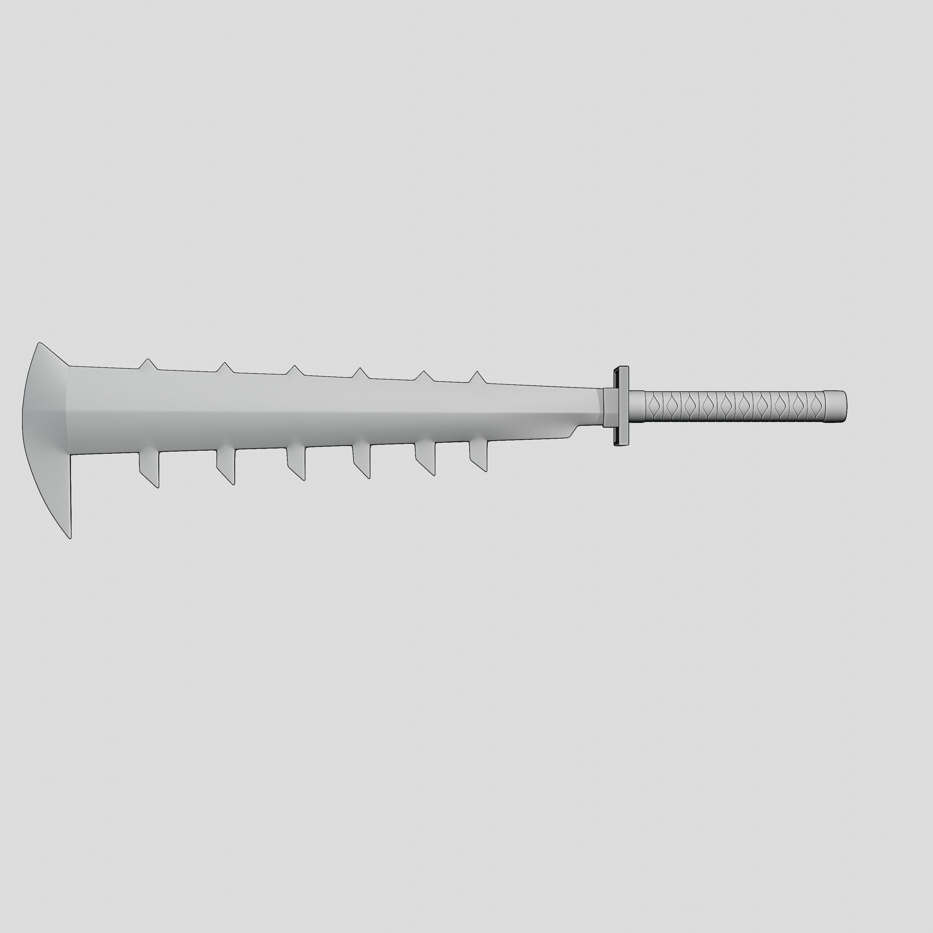 Bleach - Abari renji Sword shikai  Zabbimaru 3D print model_6