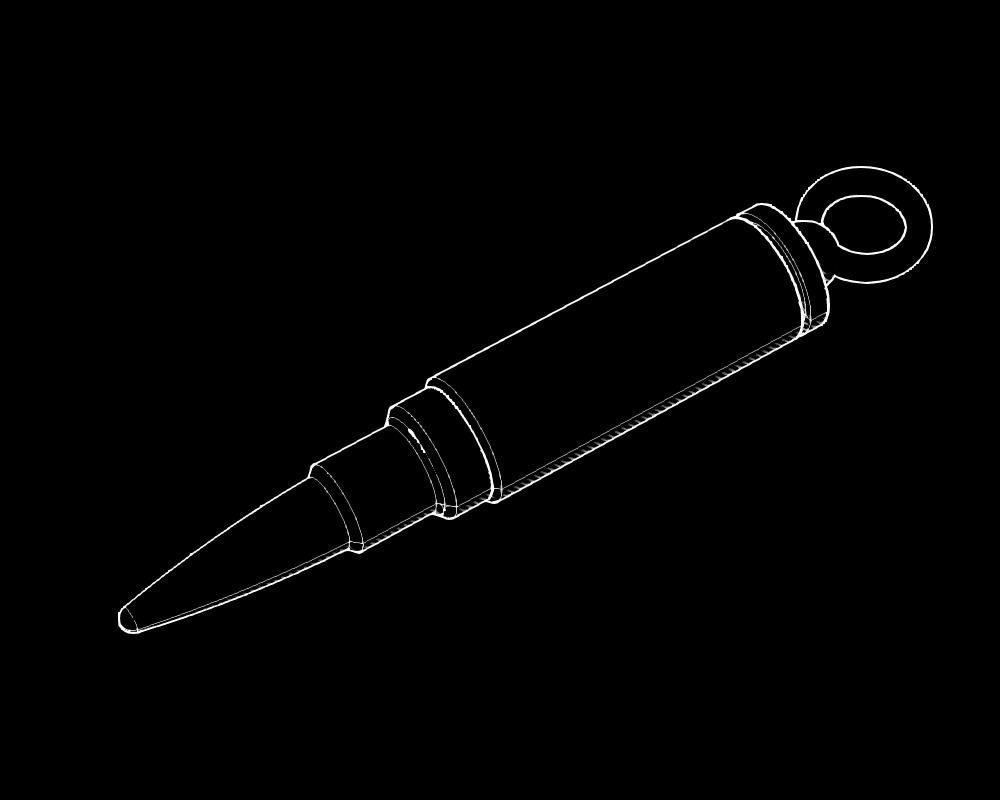 Bullet pendant stash jewelry 3d model for printing STL 3D print model_17