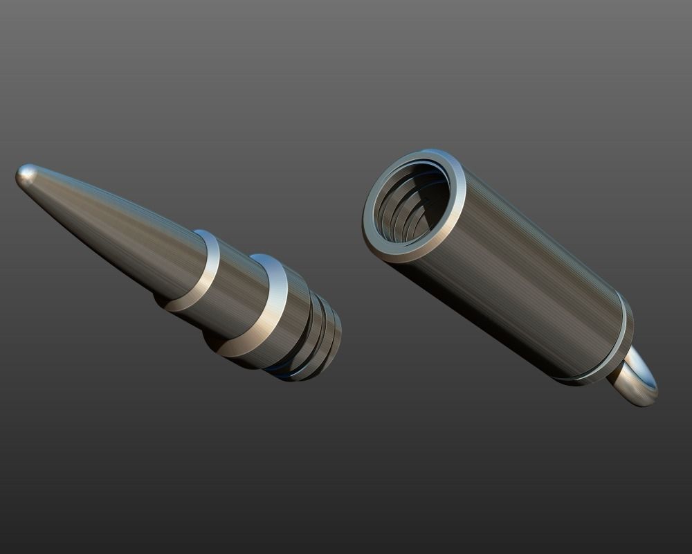 Bullet pendant stash jewelry 3d model for printing STL 3D print model_14