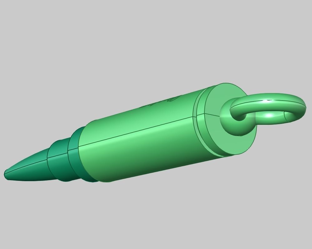 Bullet pendant stash jewelry 3d model for printing STL 3D print model_5