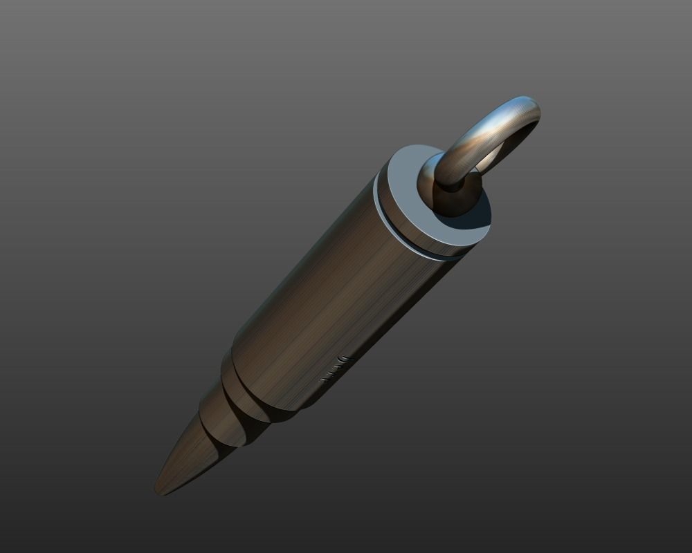Bullet pendant stash jewelry 3d model for printing STL 3D print model_16