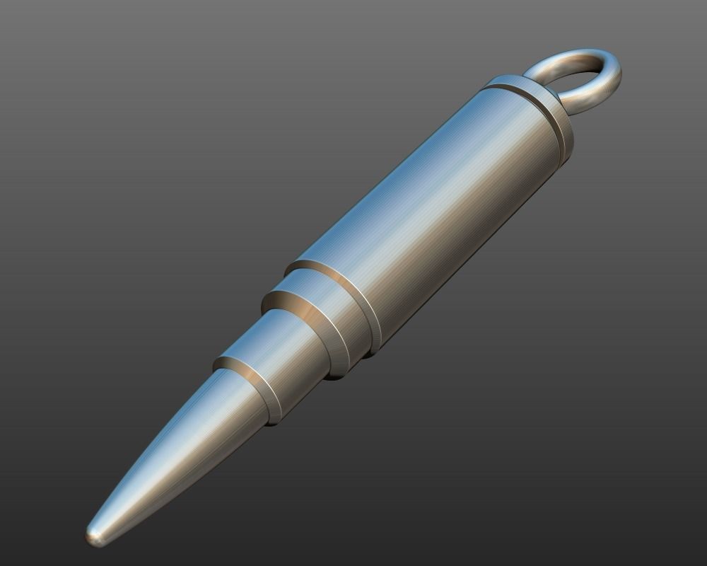 Bullet pendant stash jewelry 3d model for printing STL 3D print model_10