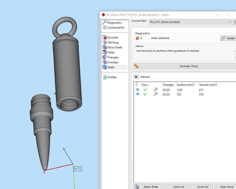 Bullet pendant stash jewelry 3d model for printing STL 3D print model_3