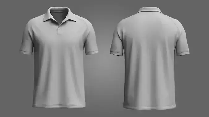 Polo T-shirt 3d Model