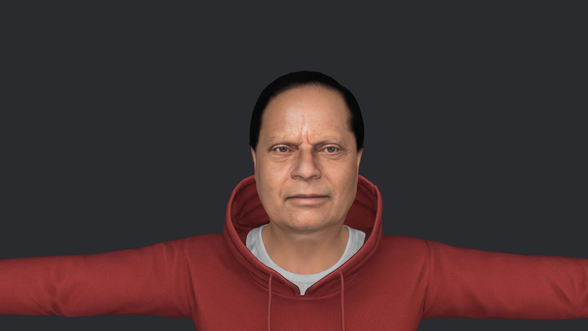 Moses Nagamootoo Hyper Realistic Full Body Rigged Character 3D model_10