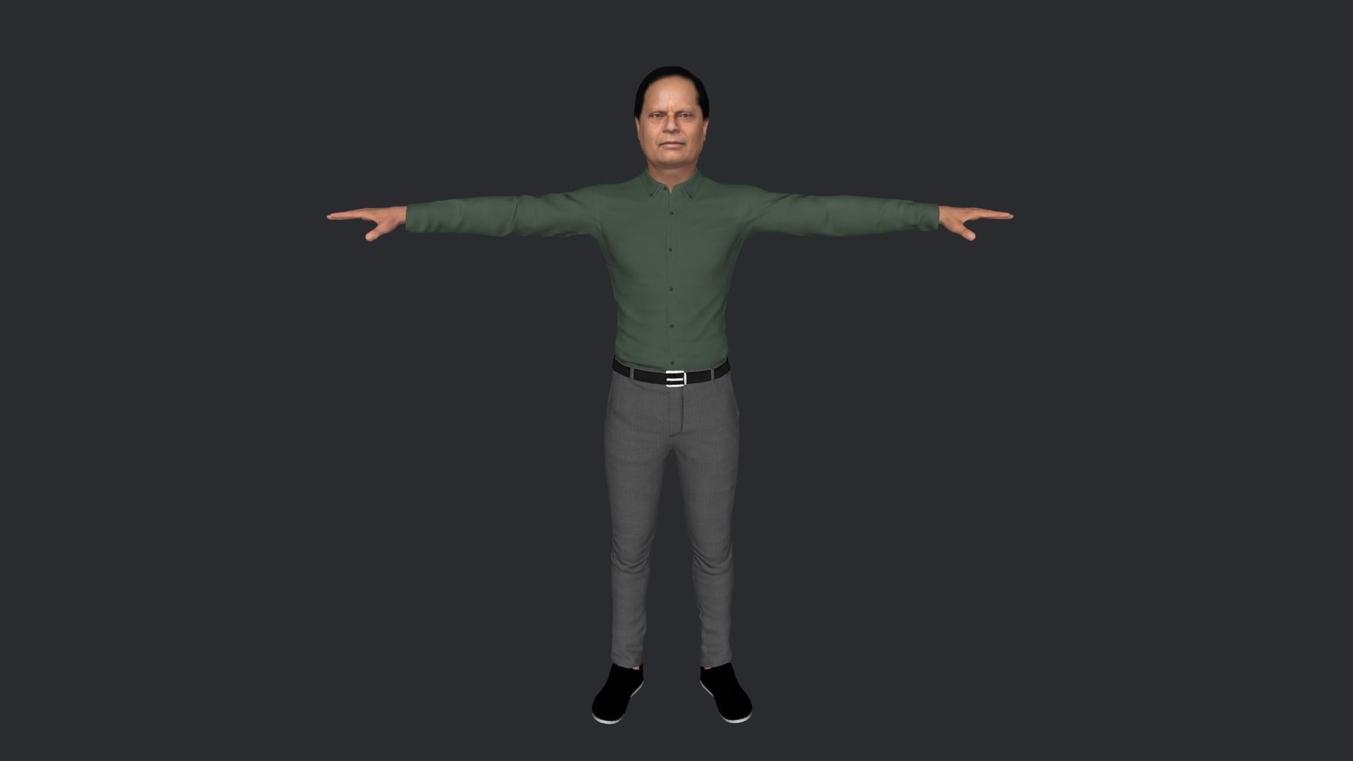Moses Nagamootoo Hyper Realistic Full Body Rigged Character 3D model_2
