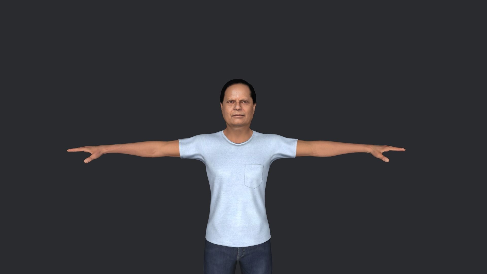 Moses Nagamootoo Hyper Realistic Full Body Rigged Character 3D model_6