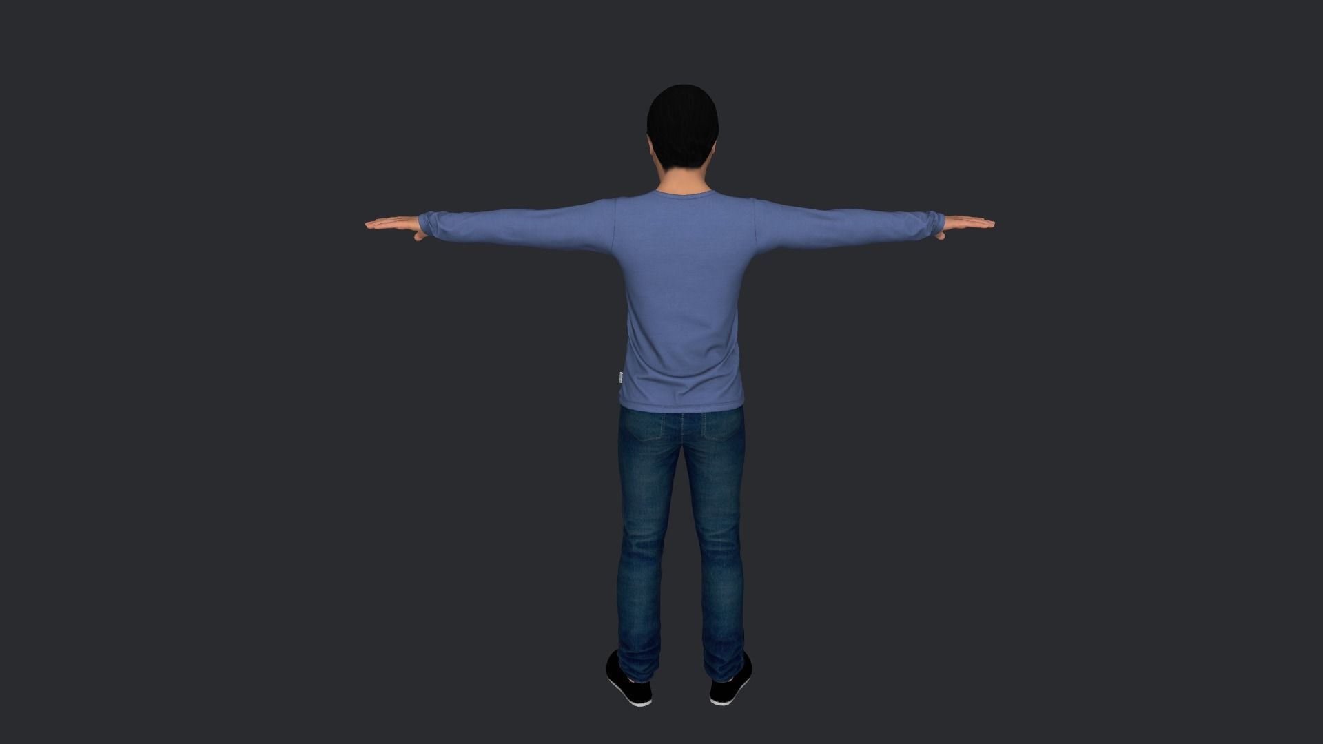 Moses Nagamootoo Hyper Realistic Full Body Rigged Character 3D model_20