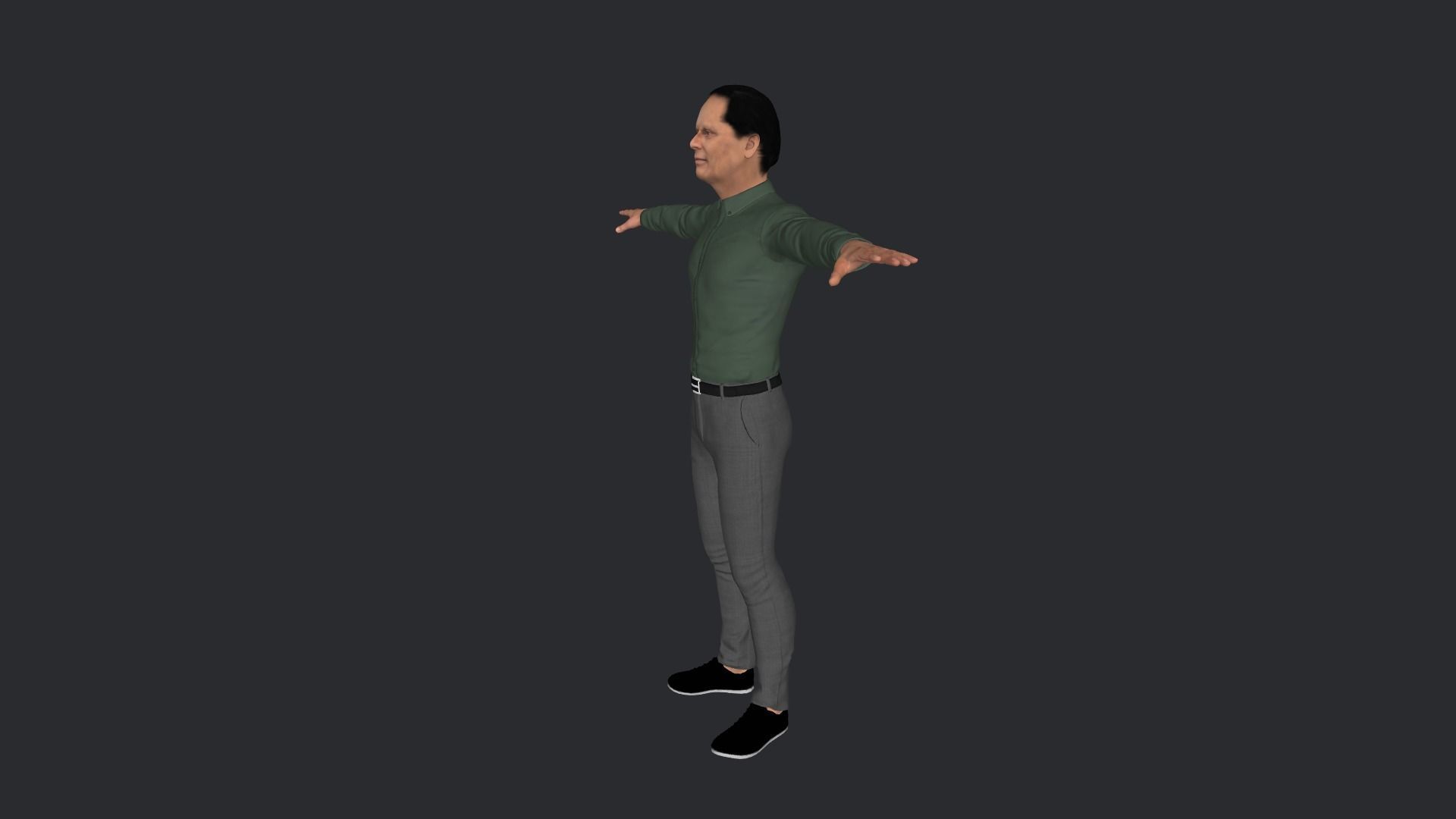 Moses Nagamootoo Hyper Realistic Full Body Rigged Character 3D model_3