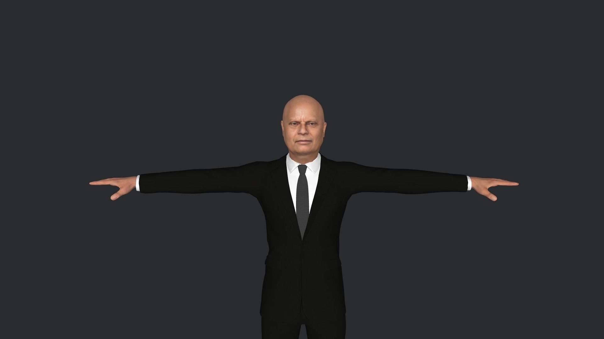 Moses Nagamootoo Hyper Realistic Full Body Rigged Character 3D model_22