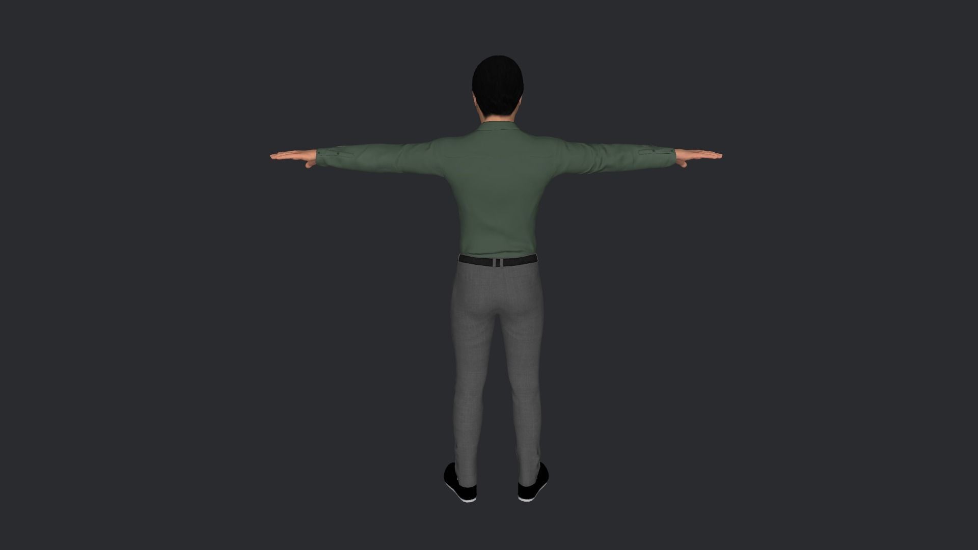 Moses Nagamootoo Hyper Realistic Full Body Rigged Character 3D model_4