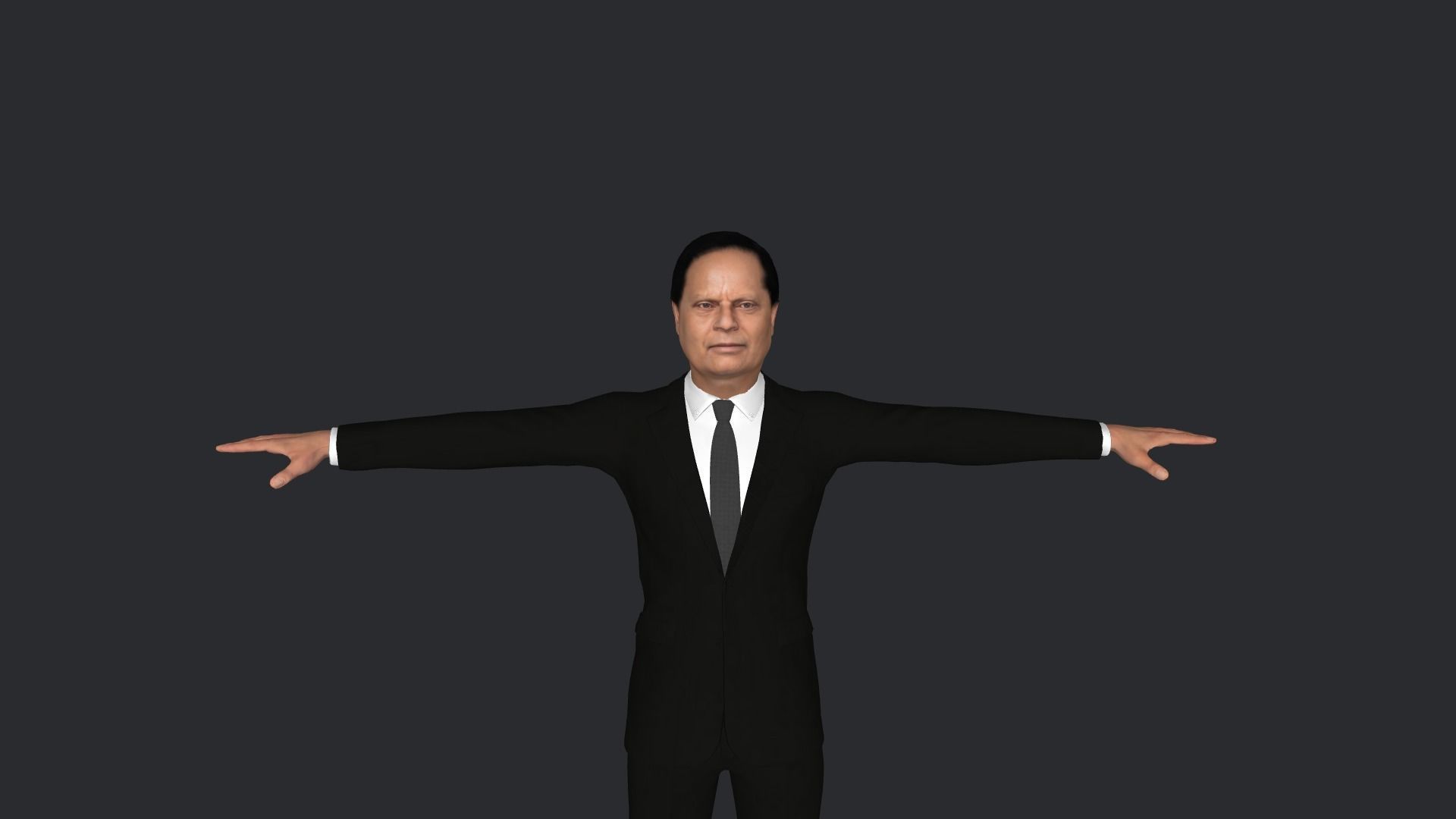 Moses Nagamootoo Hyper Realistic Full Body Rigged Character 3D model_1