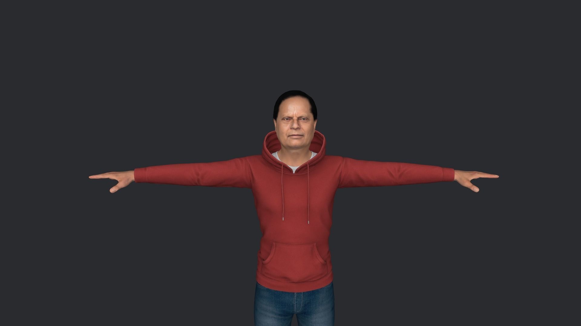 Moses Nagamootoo Hyper Realistic Full Body Rigged Character 3D model_11