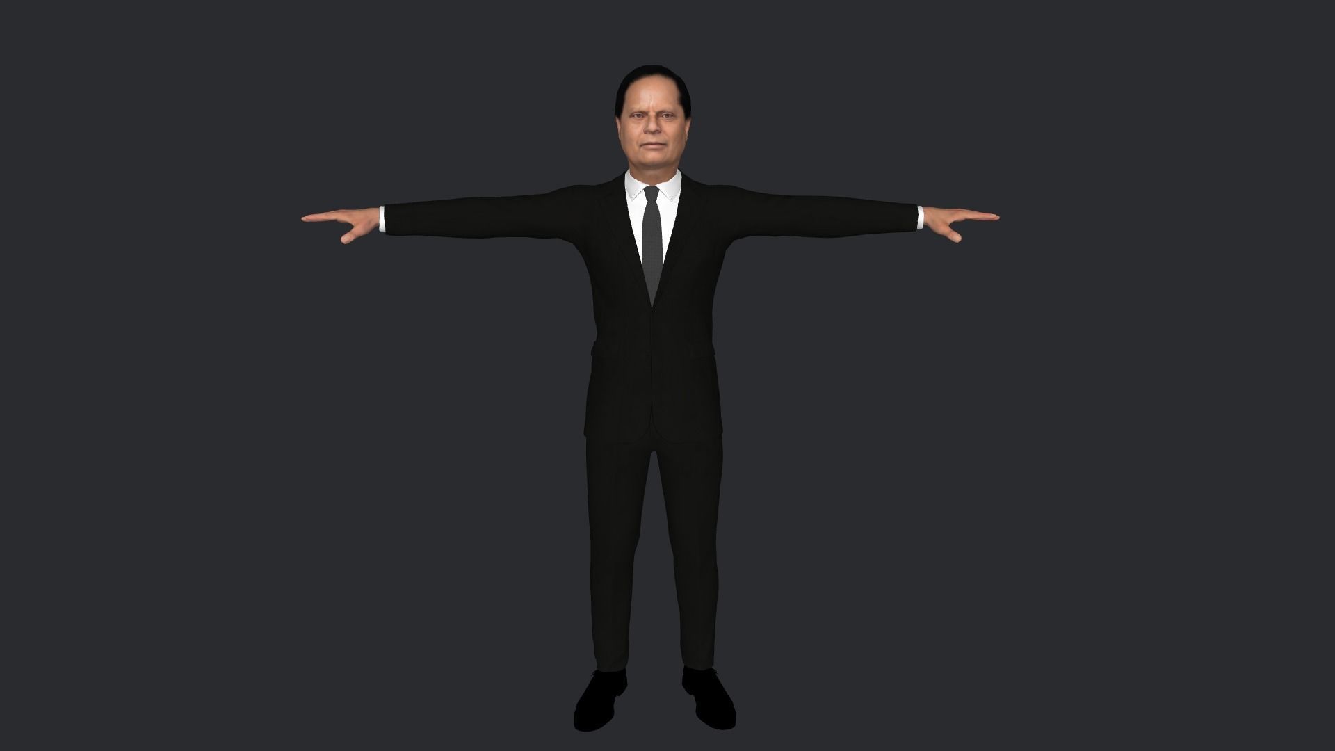 Moses Nagamootoo Hyper Realistic Full Body Rigged Character 3D model_12