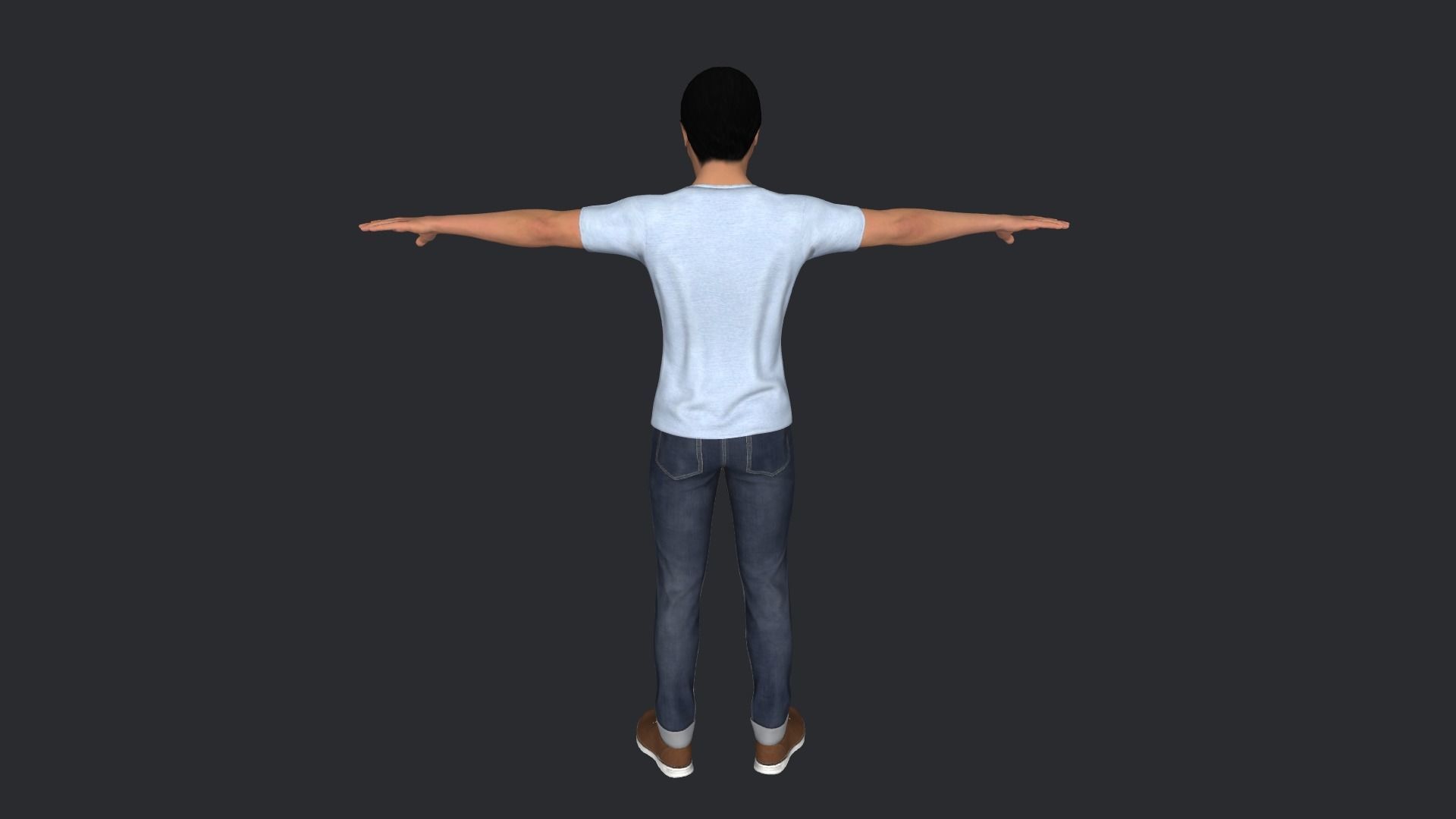 Moses Nagamootoo Hyper Realistic Full Body Rigged Character 3D model_9