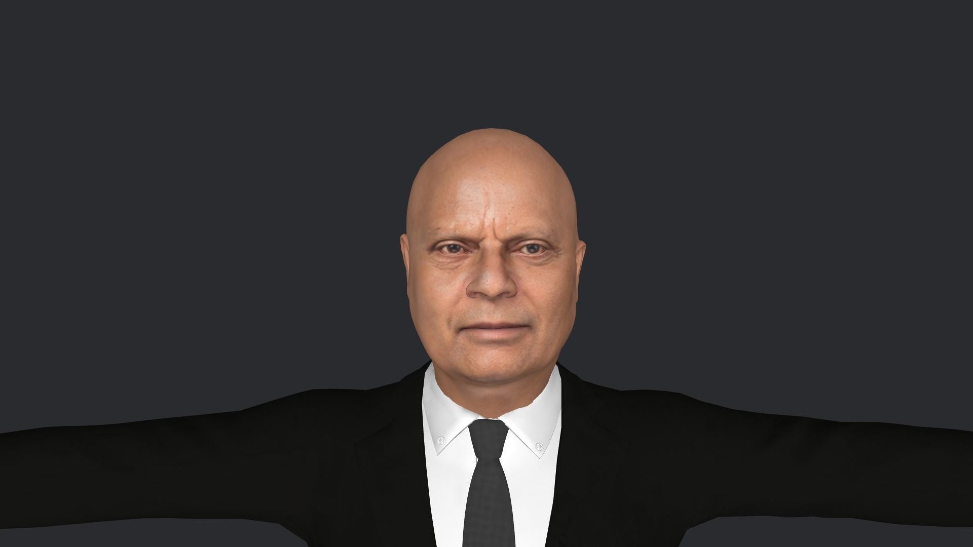 Moses Nagamootoo Hyper Realistic Full Body Rigged Character 3D model_21