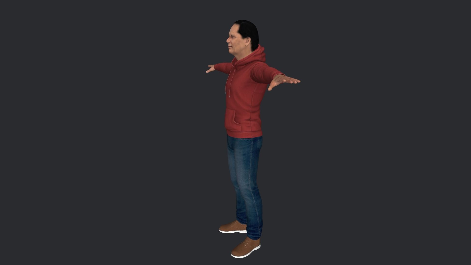Moses Nagamootoo Hyper Realistic Full Body Rigged Character 3D model_14