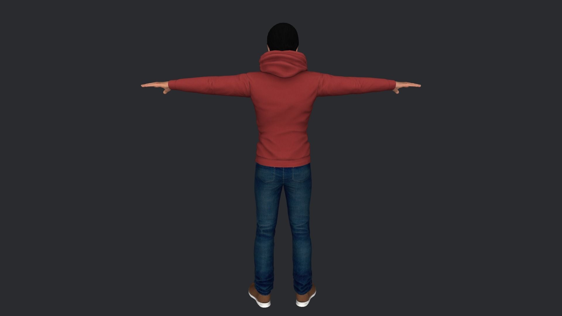 Moses Nagamootoo Hyper Realistic Full Body Rigged Character 3D model_15