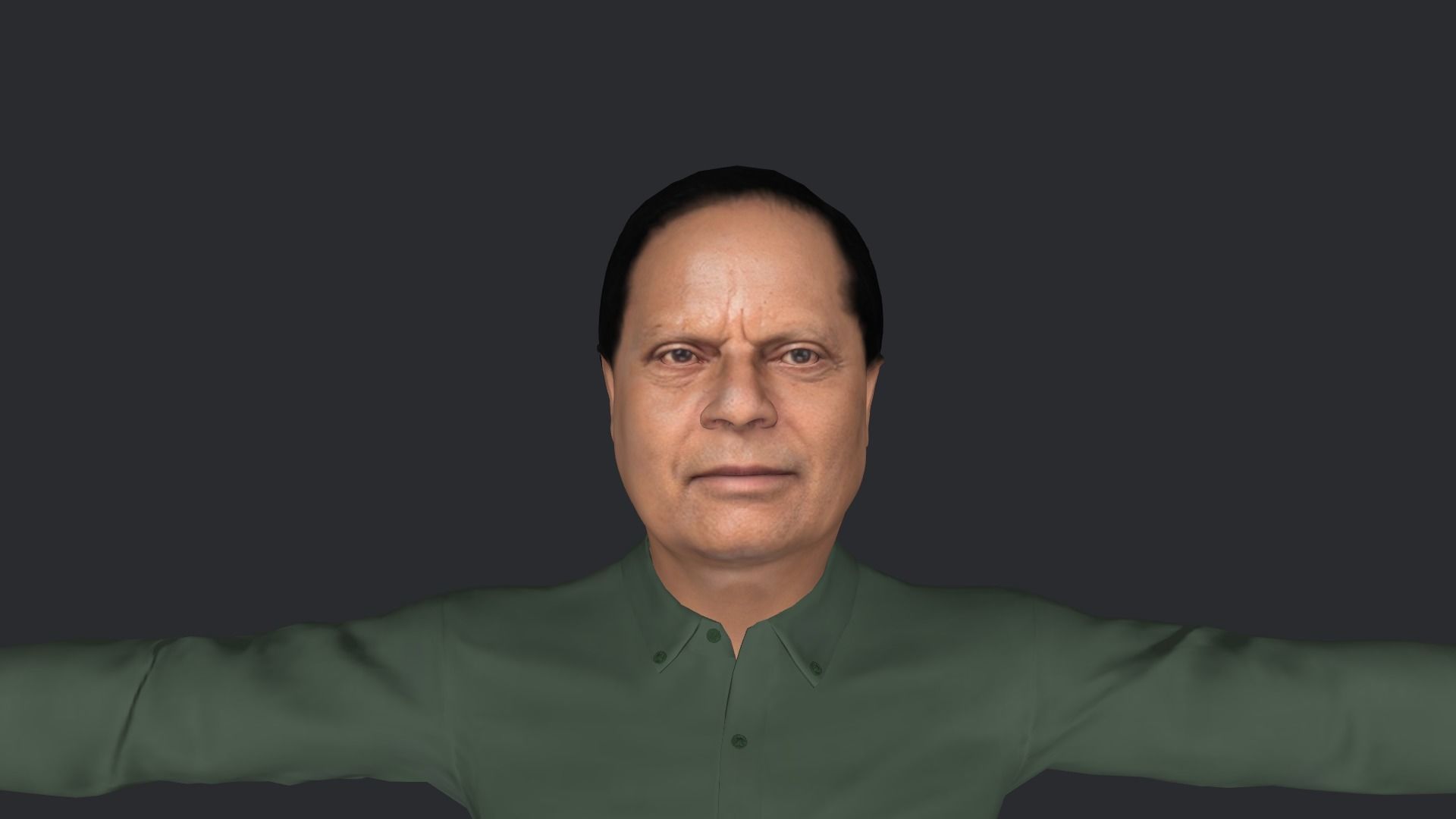 Moses Nagamootoo Hyper Realistic Full Body Rigged Character 3D model_31