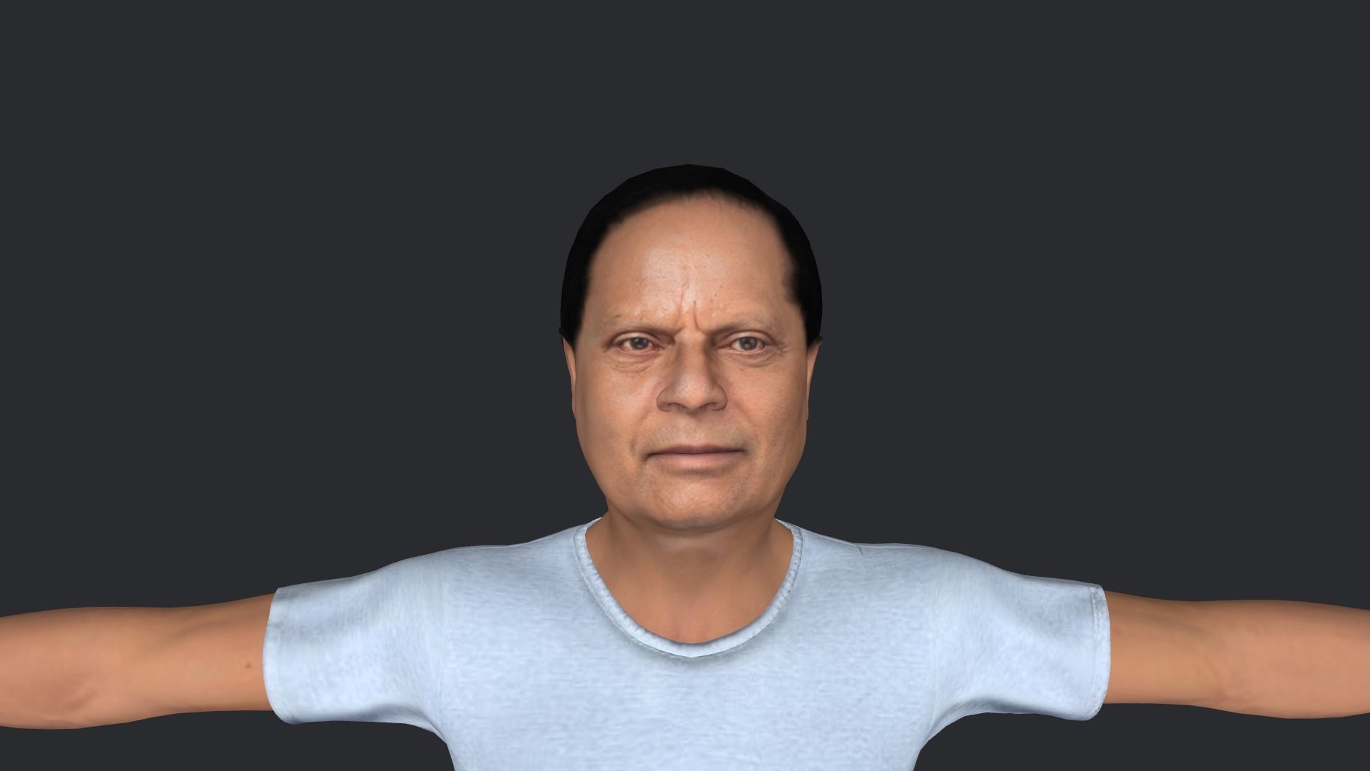 Moses Nagamootoo Hyper Realistic Full Body Rigged Character 3D model_5