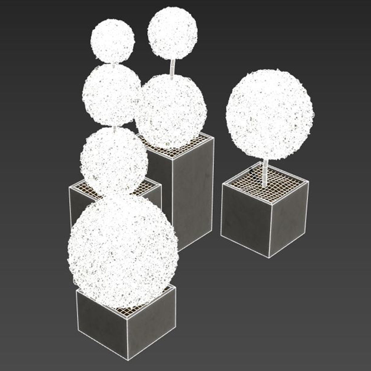 plant in pots   set 14 3D model_4