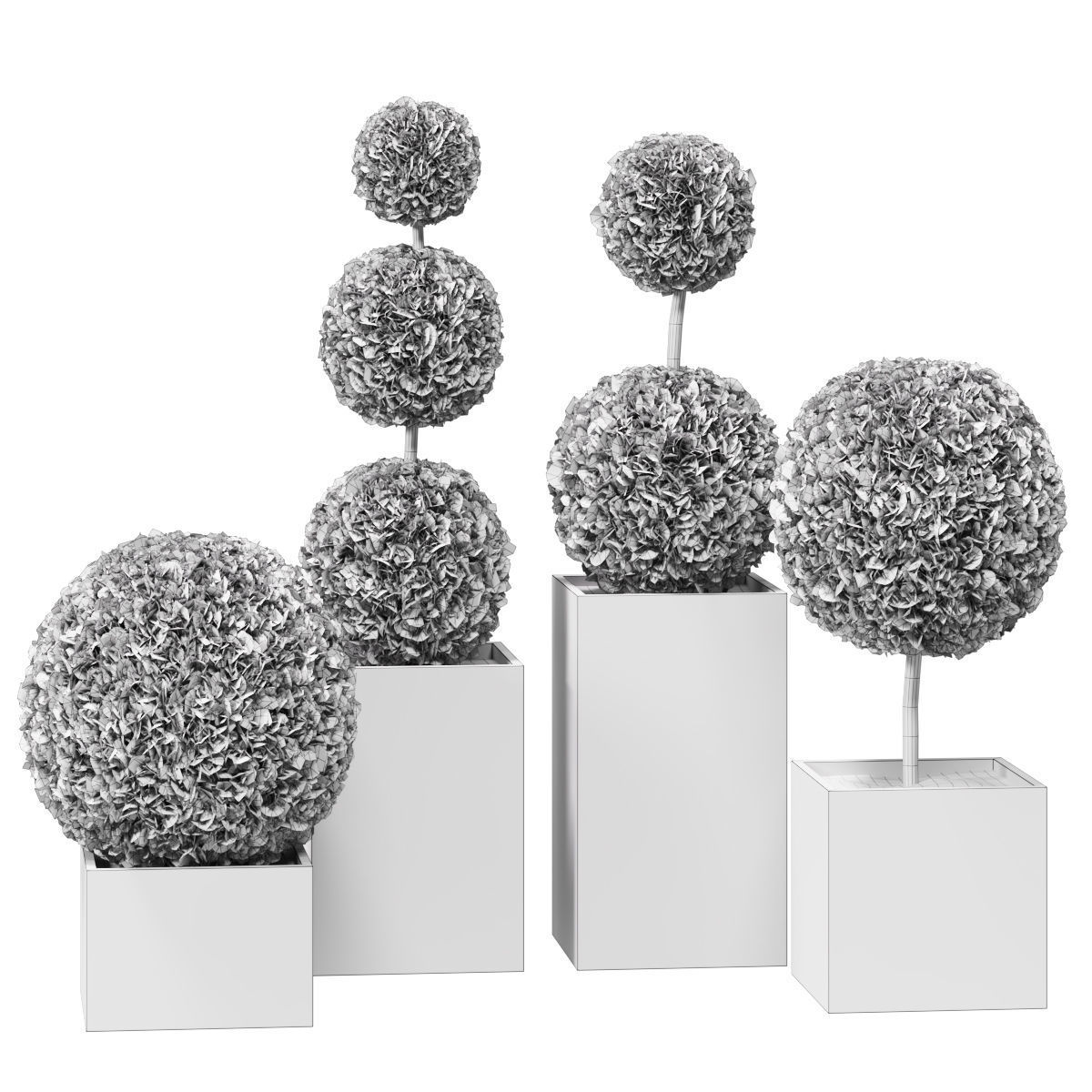 plant in pots   set 14 3D model_1