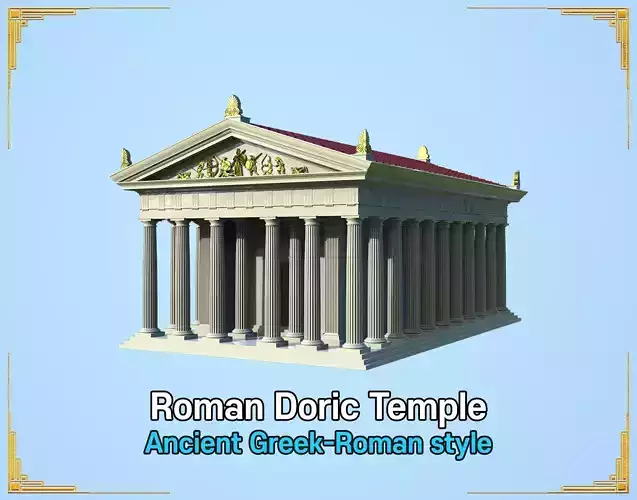 Roman Doric Temple 3D print model